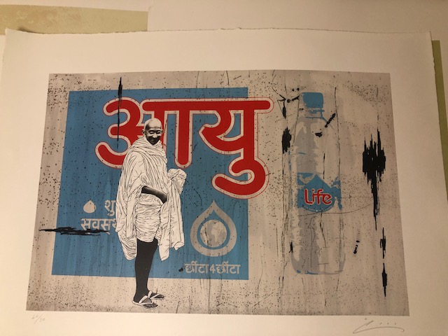 Gandhi on Life Water by Pakpoom Silaphan