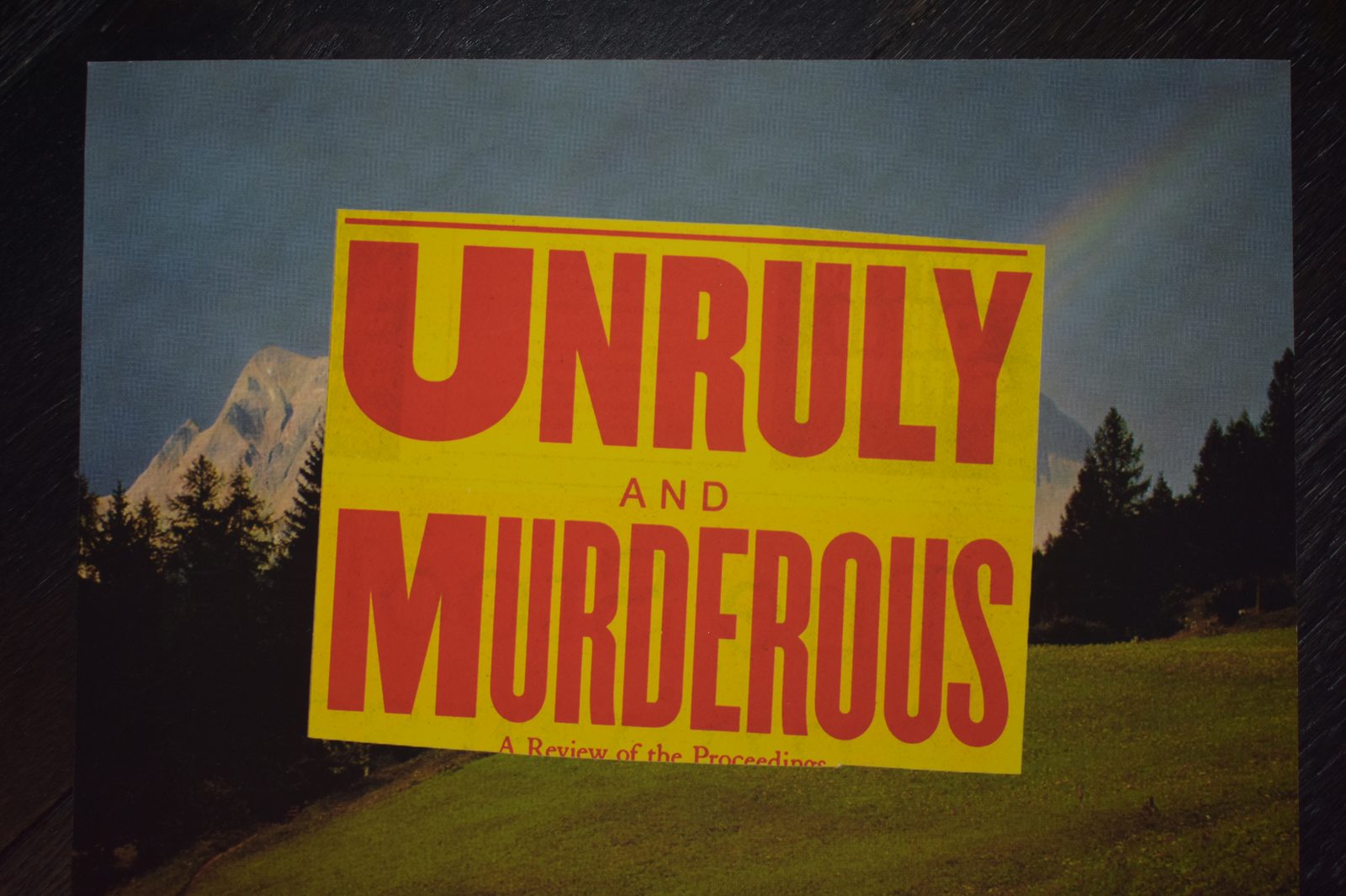 Unruly and Murderous by Anonymous