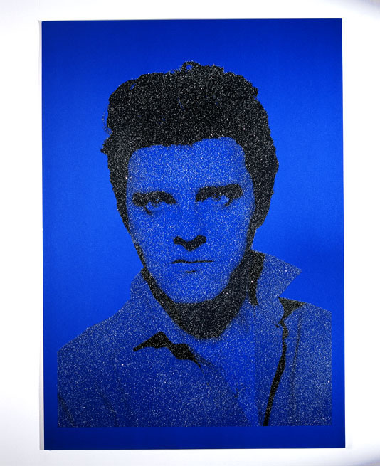 Jackie Blue Elvis with Diamonds by Gavin Turk
