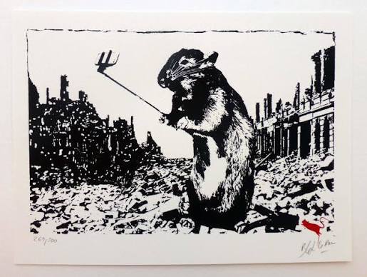 Selfie Rat by Blek le Rat
