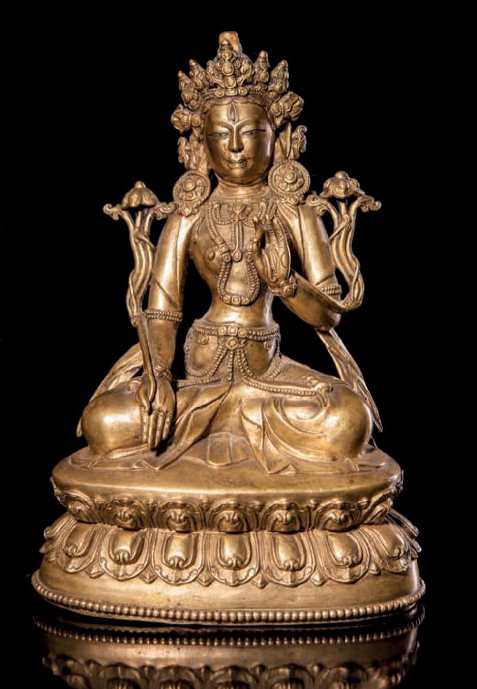 Bronze Figure of White Tara — Tibet
