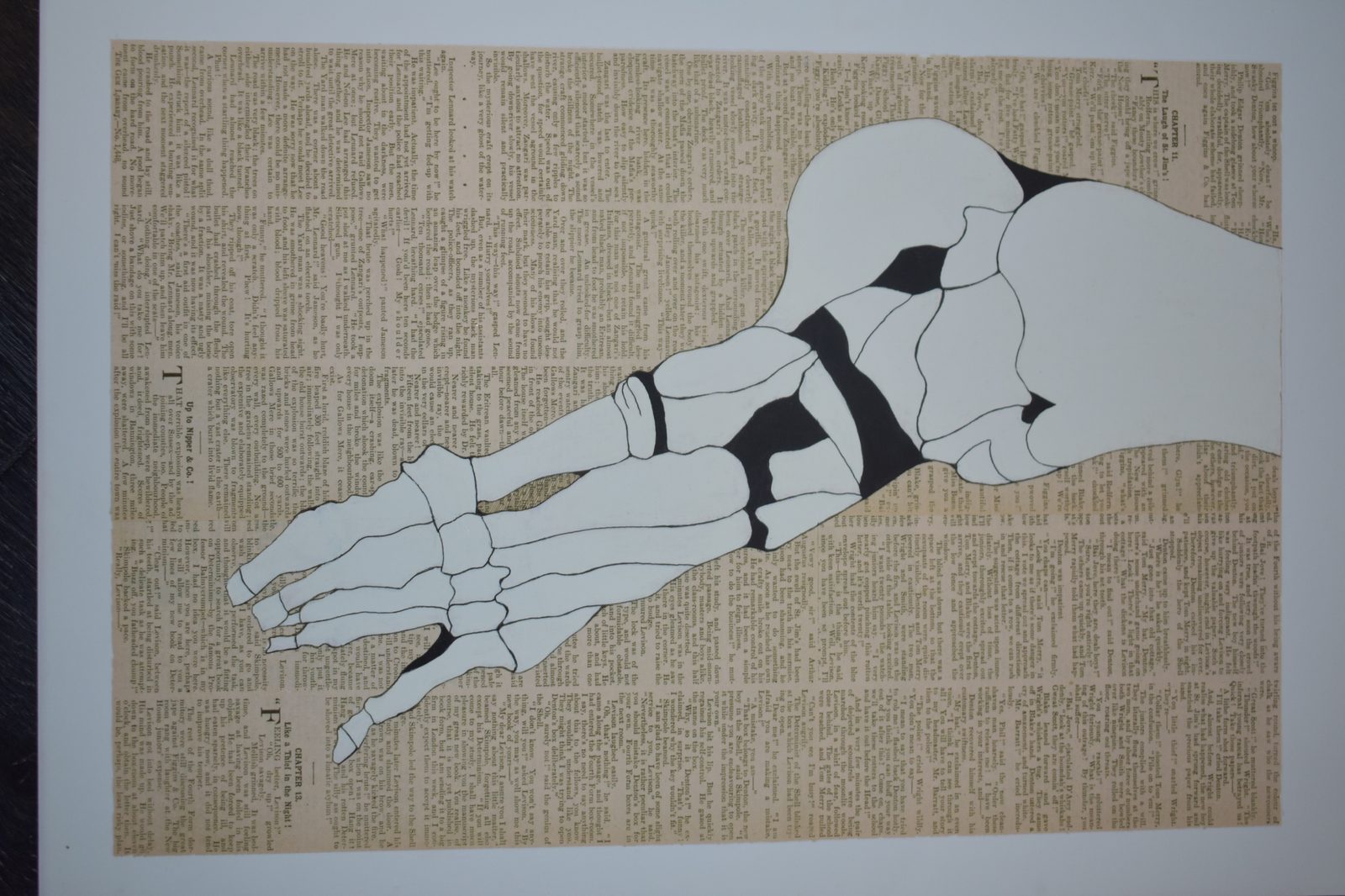 Skeleton on Paper by Pandyxummas