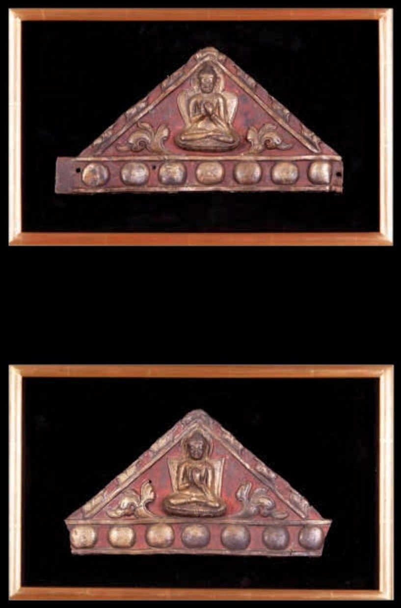 Pair of Gilt-Copper Plaques, Tibet — Tibet