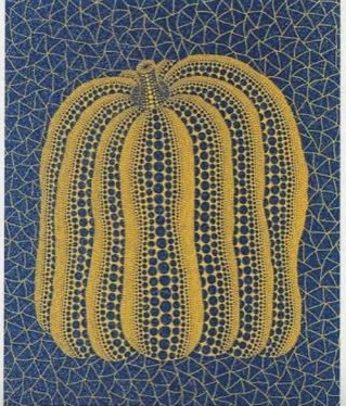 Pumpkin (Blue) by Yayoi Kusama