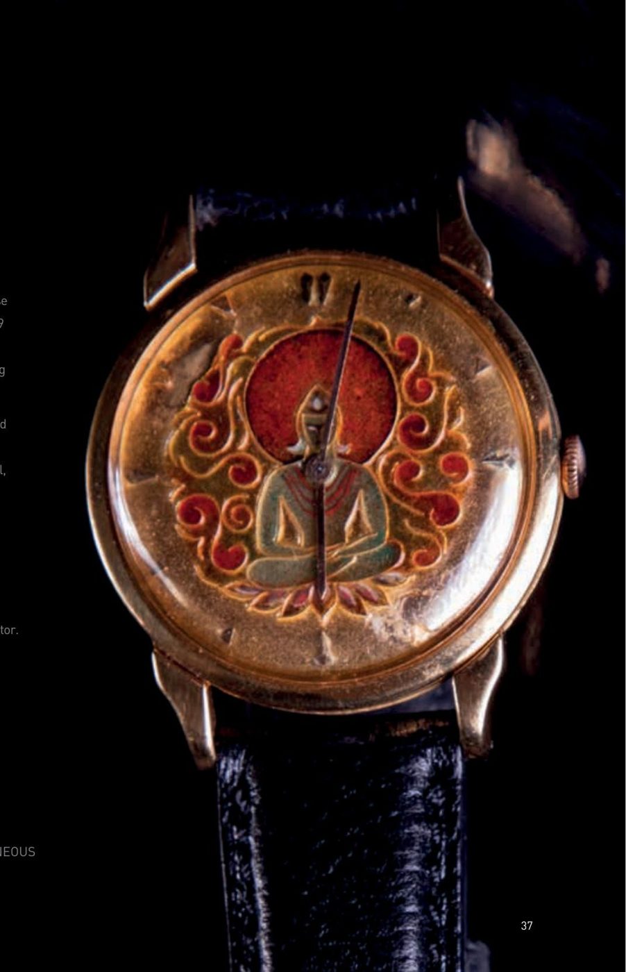 Universal Genève Cloisonné Buddha Wristwatch — Europe, E. Lagger