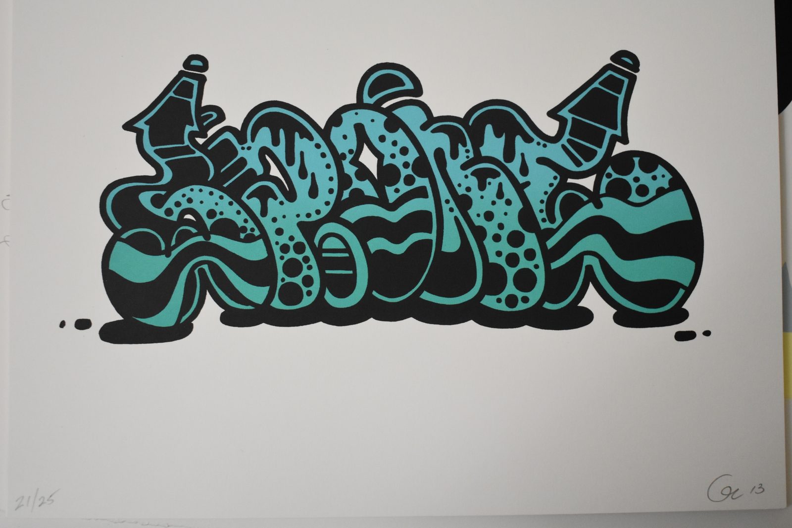 Graffiti / Green & Black by G13